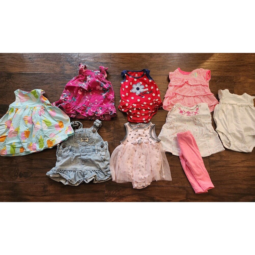 Baby girl dresses & dressy top lot size 3 months